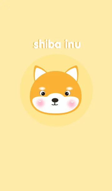 [LINE着せ替え] Simple Shiba inu Dog theme V.3の画像1