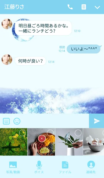 [LINE着せ替え] 天空の森の画像4