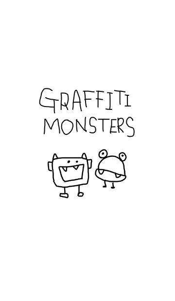 らくがきモンスターズ(シンプル)の着せ替えメイン画像