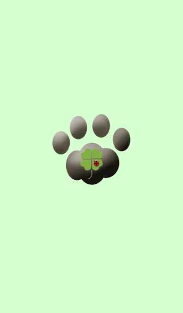 [LINE着せ替え] 四葉のクローバーな足跡の画像1
