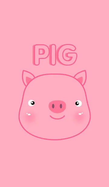[LINE着せ替え] Super simple Cute Pig themeの画像1
