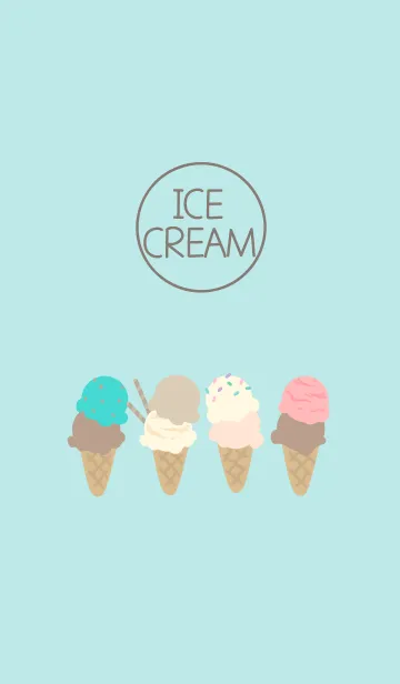 [LINE着せ替え] Ice cream dreamの画像1