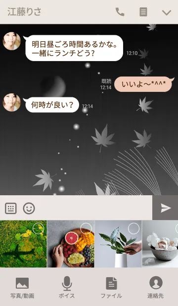 [LINE着せ替え] もみじと静寂の画像4