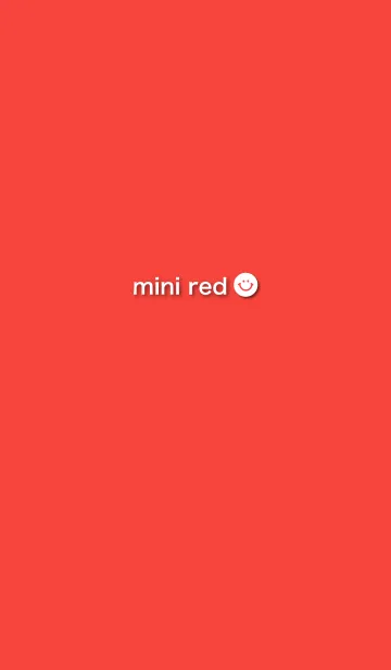 [LINE着せ替え] ミニレッド・赤の画像1