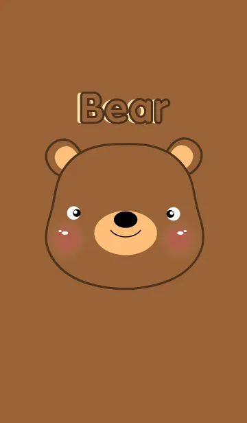[LINE着せ替え] simple I love Cute Bear themeの画像1