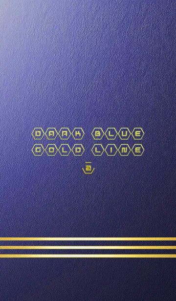 [LINE着せ替え] DARK BLUE GOLD LINE2の画像1