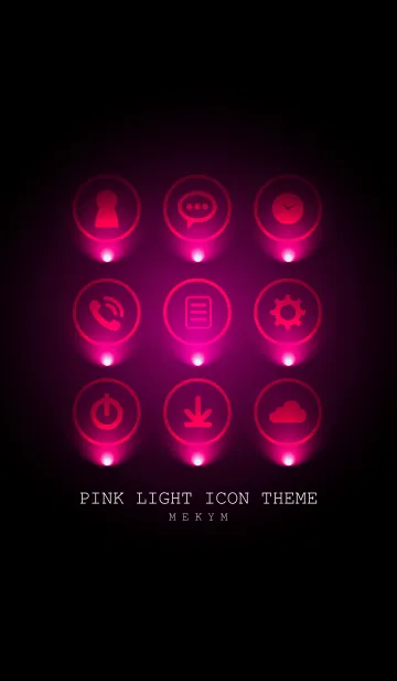 [LINE着せ替え] -PINK LIGHT ICON THEME-の画像1