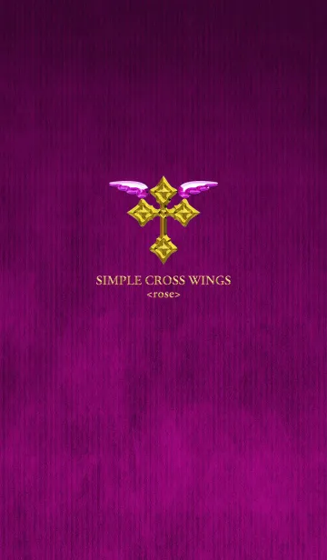 [LINE着せ替え] SIMPLE CROSS WINGS <rose>の画像1