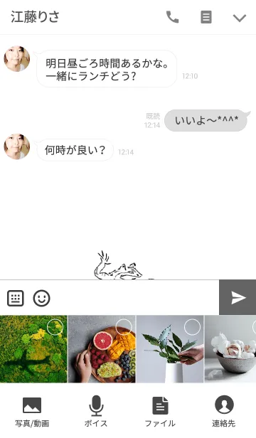 [LINE着せ替え] 兎と蛙【鳥獣戯画】の画像4