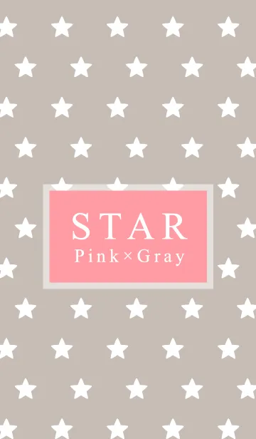 [LINE着せ替え] Star(Pink＆Gray)の画像1