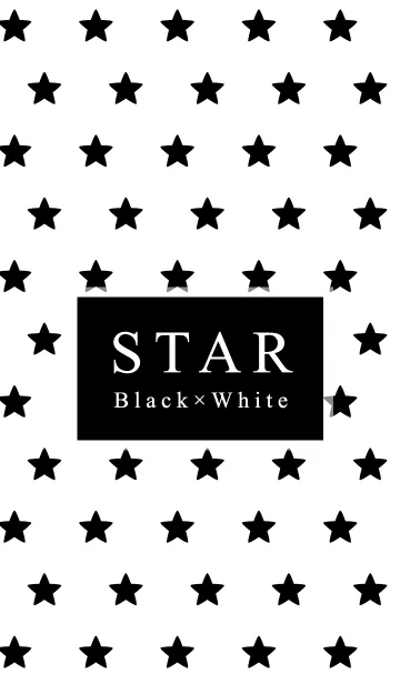 [LINE着せ替え] Star(Black＆White)の画像1