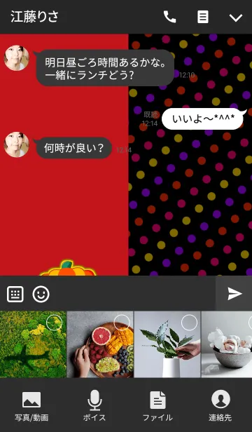 [LINE着せ替え] Pumpkin cat -Pop style-の画像4