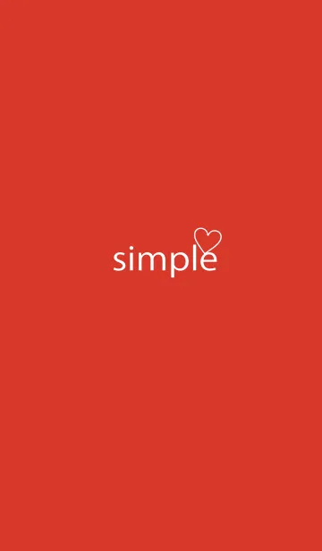 [LINE着せ替え] Simple heart - RED -の画像1