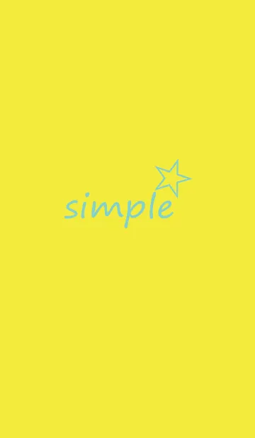 [LINE着せ替え] Simple Star - YELLOW -の画像1