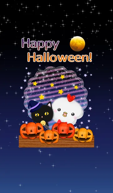[LINE着せ替え] 秋のハロウィンにわとりの着せかえの画像1