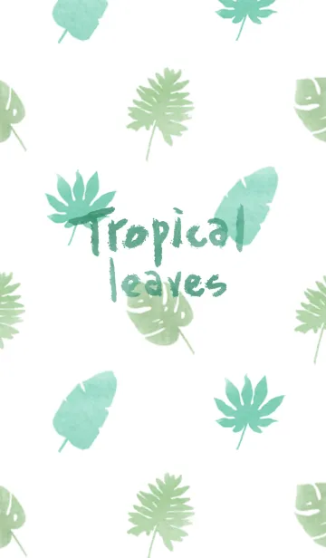 [LINE着せ替え] Tropical leavesの画像1