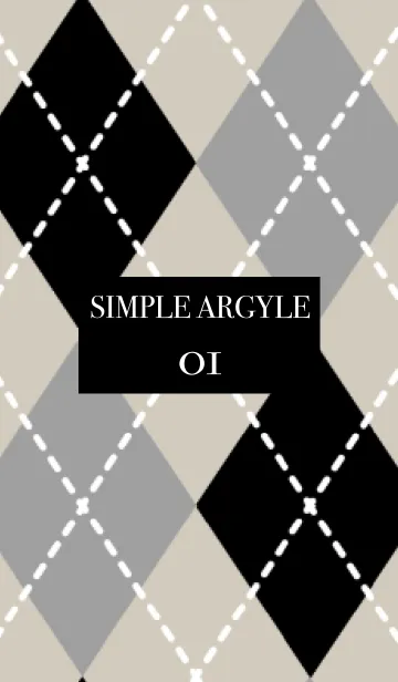[LINE着せ替え] SIMPLE_ARGYLE 01の画像1