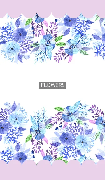 [LINE着せ替え] water color flowers_340の画像1