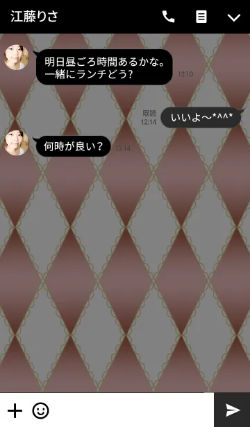 [LINE着せ替え] ❤姫系❤キラキラ可愛いダイヤ背景の着せ替えの画像3