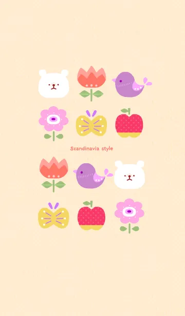 かわいい北欧風の着せ替えメイン画像