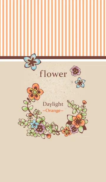 [LINE着せ替え] flower Daylight Orangeの画像1