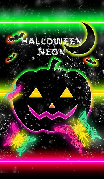 [LINE着せ替え] HALLOWEEN NEON Raster colorの画像1