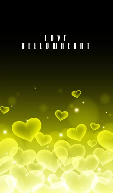 [LINE着せ替え] LOVE YELLOW HEARTの画像1