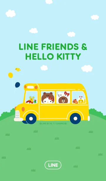 LINE FRIENDS ＆ HELLO KITTYのLINE着せ替え