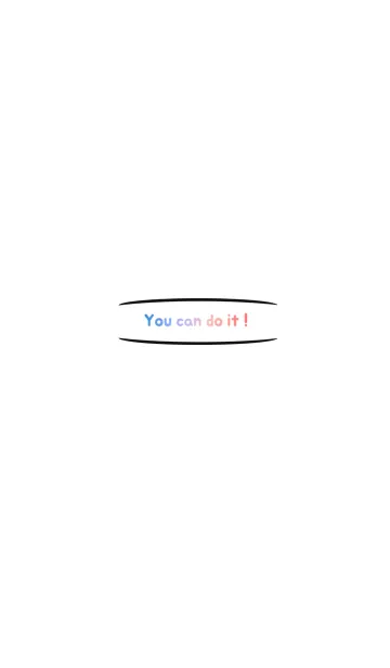 [LINE着せ替え] Good wording series : You can do itの画像1