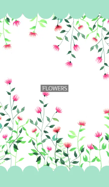 [LINE着せ替え] water color flowers_345の画像1