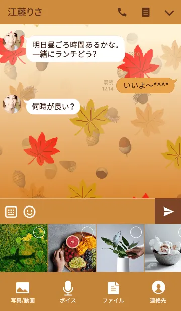 [LINE着せ替え] Late autumnの画像4