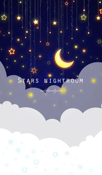 星降るナイトルームのLINE着せ替え