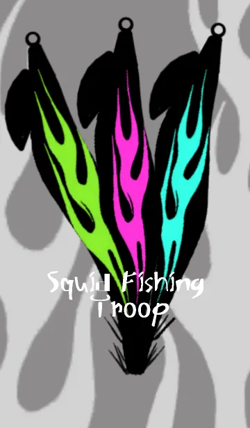 [LINE着せ替え] Squid Fishing Troop2！！の画像1
