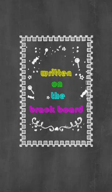 [LINE着せ替え] written on the black boardの画像1