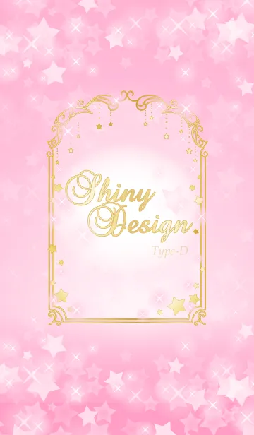 Shiny Design Type-C ピンク＆スター★の着せ替えメイン画像