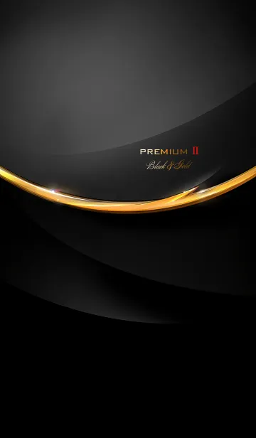 [LINE着せ替え] Premium Ⅱ Black ＆ Goldの画像1