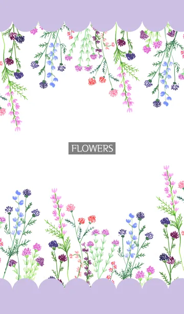 [LINE着せ替え] water color flowers_343の画像1