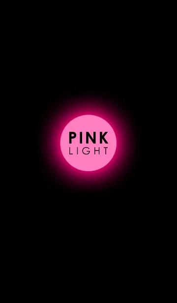 [LINE着せ替え] Pink Light in Blackの画像1