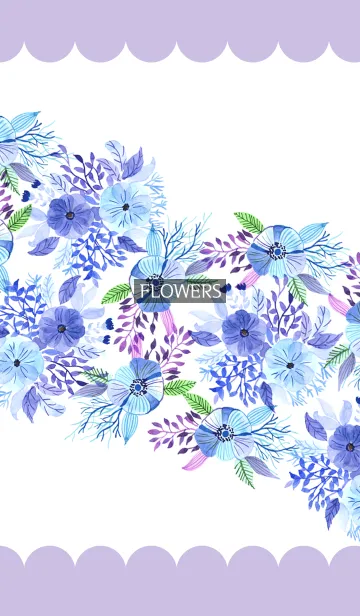 [LINE着せ替え] water color flowers_341の画像1