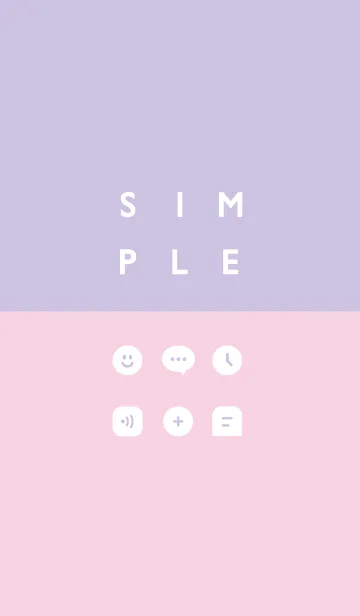 SIMPLE / パープルピンクの着せ替えメイン画像