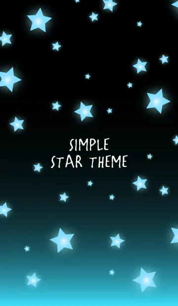 [LINE着せ替え] - SIMPLE STAR THEME BLUE -の画像1