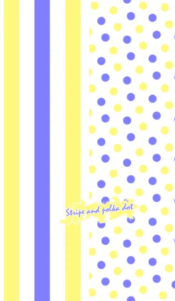 [LINE着せ替え] Stripe and polka dot -Cool-の画像1