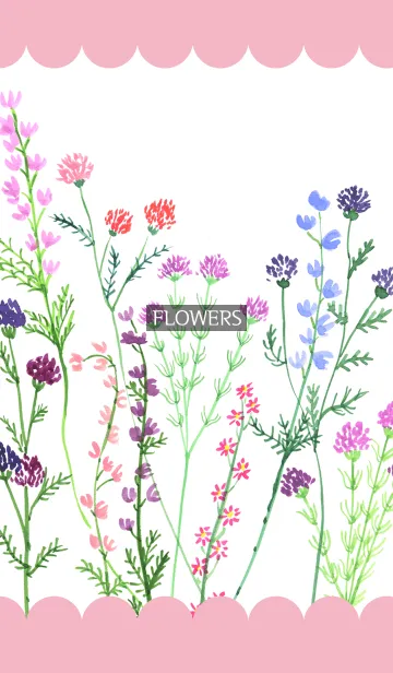 [LINE着せ替え] water color flowers_344の画像1