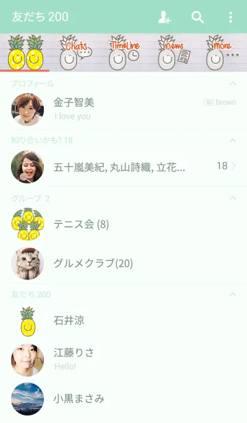 [LINE着せ替え] The Pineappleの画像2