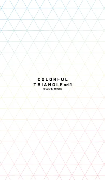 [LINE着せ替え] Colorful Triangle vol.1の画像1