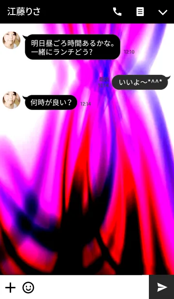 [LINE着せ替え] Fluctuation -Pink-の画像3