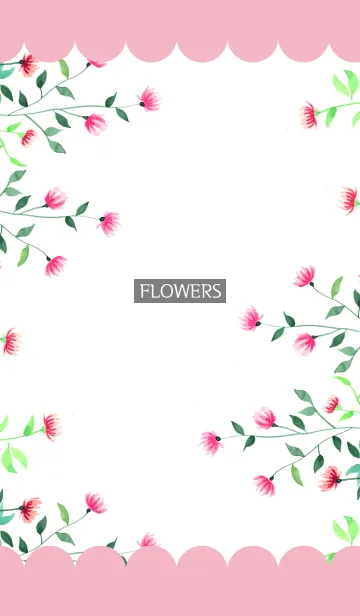 [LINE着せ替え] water color flowers_346の画像1