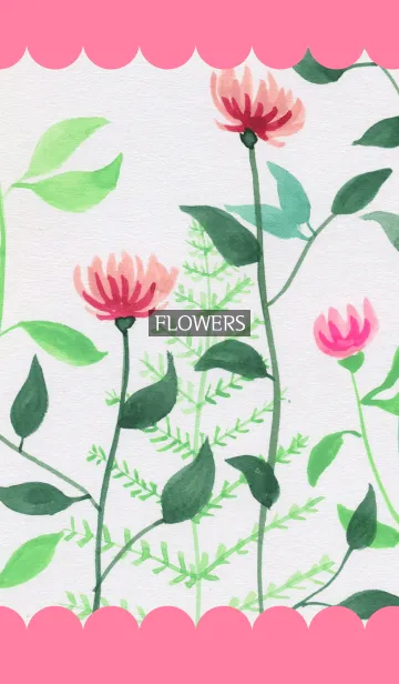 [LINE着せ替え] water color flowers_347の画像1