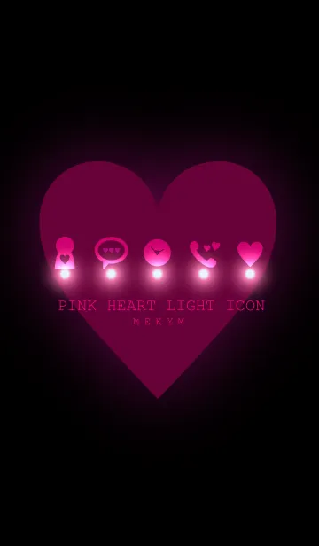 [LINE着せ替え] PINK HEART LIGHT ICONの画像1