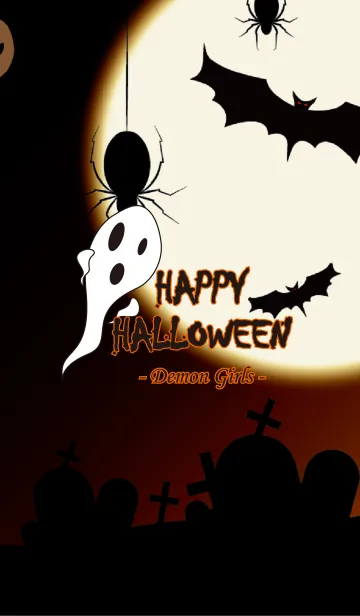 [LINE着せ替え] Demon Girls - Happy Halloween 2017の画像1